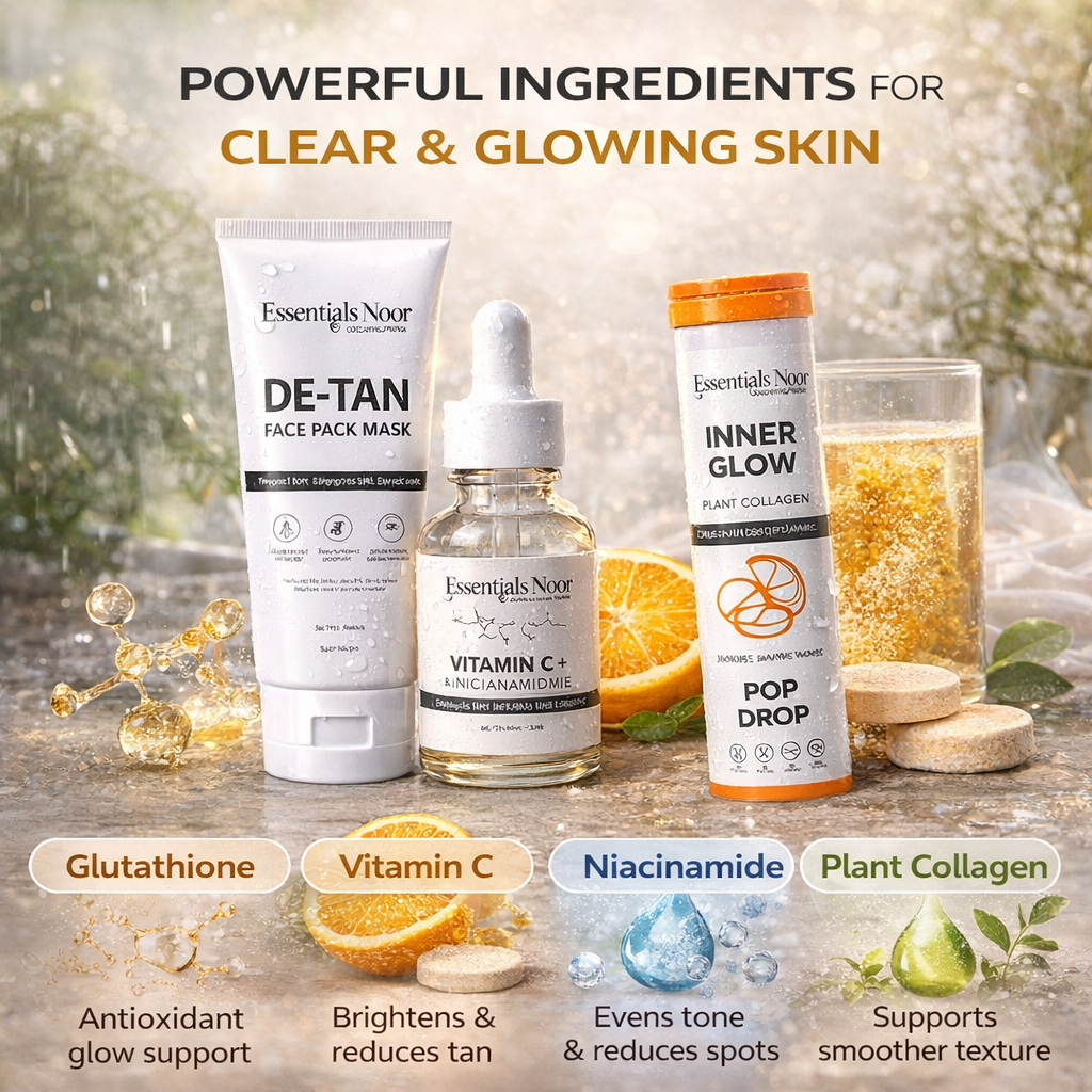 Skin Brightening & Glow Kit (Serum + Mask + Tablets)