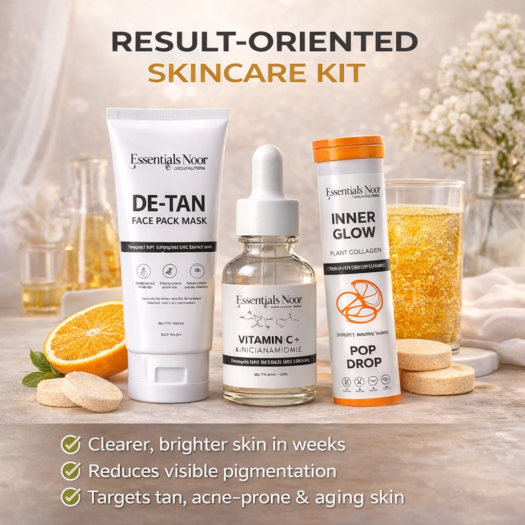 Skin Brightening & Glow Kit (Serum + Mask + Tablets)